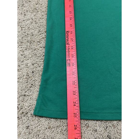 Quacker Factory Tank Top XL Embellished Pullover Casual Resort Green Q25 - Picture 7 of 7